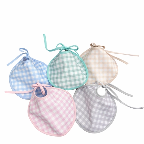 Babero redondo vichy